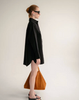Wnsdy The Claire Shirt Dress Black