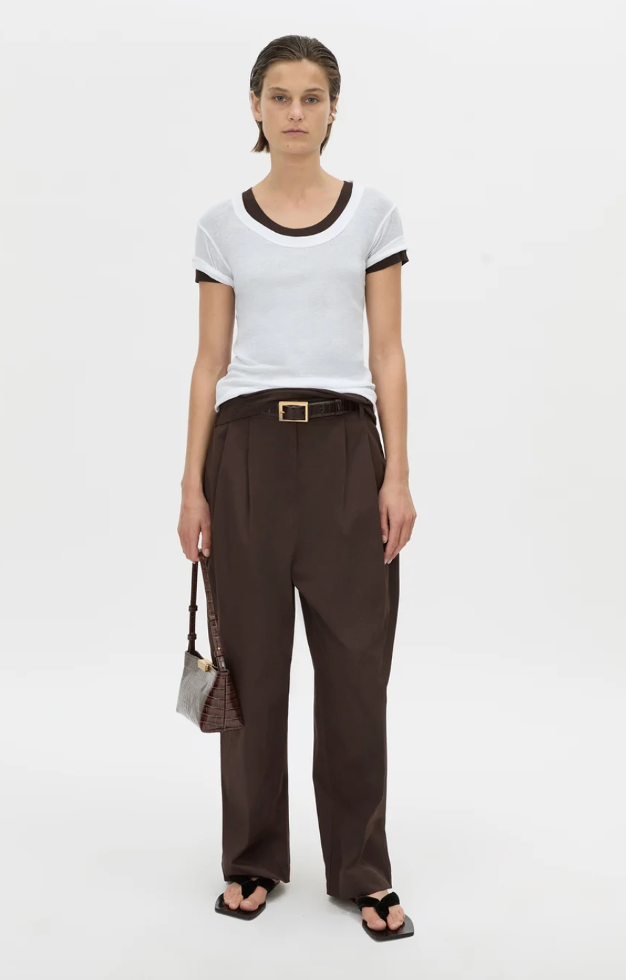 Camilla and Marc Siona Light Weight Fitted Tee Soft White