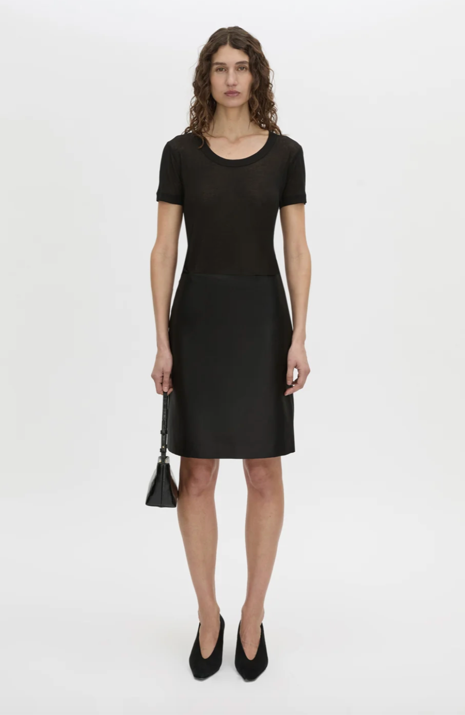 Camilla and Marc Siona Light Weight Fitted Tee Black