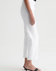 AG Brinley Crop Mid Rise Straight Gallery White