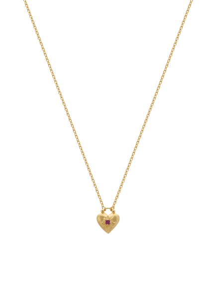 Murkani Love You Small Heart Necklace Gold