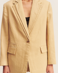 Shona Joy Wellington Double Layer Blazer Almond