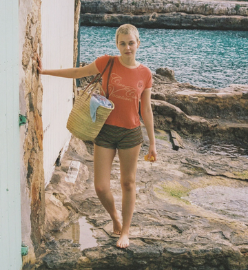 Ciao Ciao Vacation Corsivo Raglan Ringer Tee