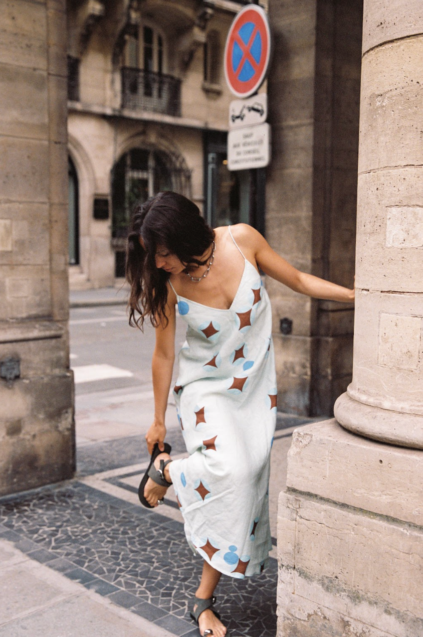 Kinga Csilla Aquarius Daje Slip Dress