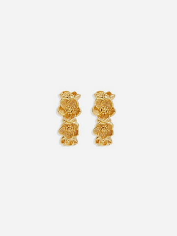 By Charlotte Bloom With Grace Hoops 18k Gold Vermeil