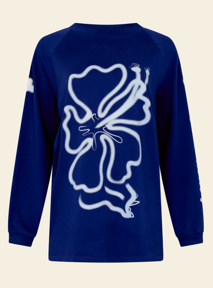 Ciao Ciao Vacation Cloud Hibiscus Haven Ls Tee