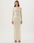 Roame Carmine Top Ivory Sequin