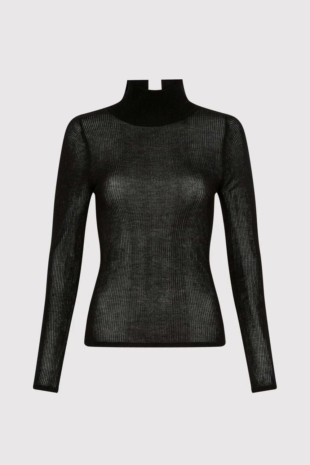 St. Agni Second Skin Knit Top Black
