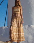 Spell Mermaid Cove Midi Skirt Tan