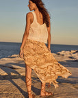 Spell Mermaid Cove Midi Skirt Tan