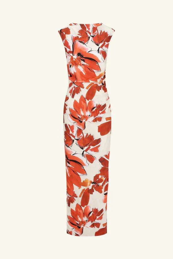 Shona Joy Ember Draped Maxi Dress Blooming Blossom