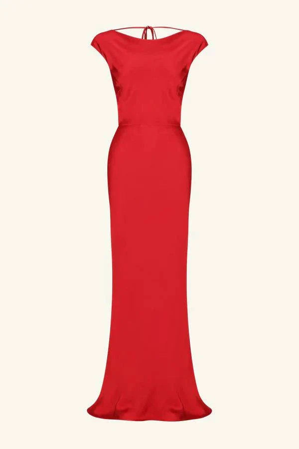 Shona Joy Tatum Cowl Back Maxi Dress Grenadine