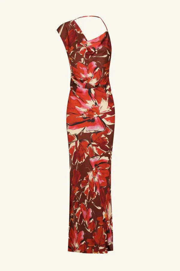 Shona Joy Nolita Side Split Maxi Dress Rosewood Floral
