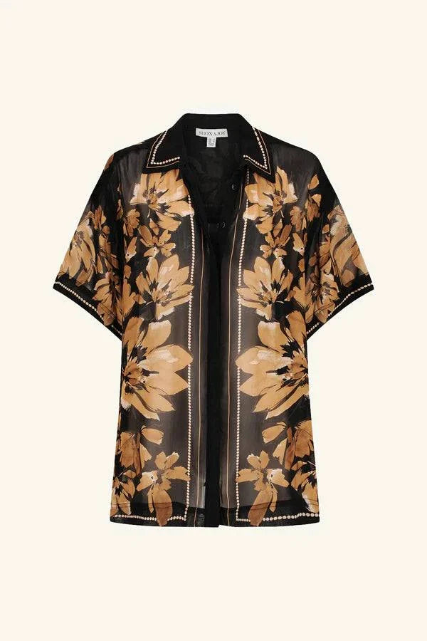 Shona Joy Bleeker Short Sleeve Shirt Brushed Floral