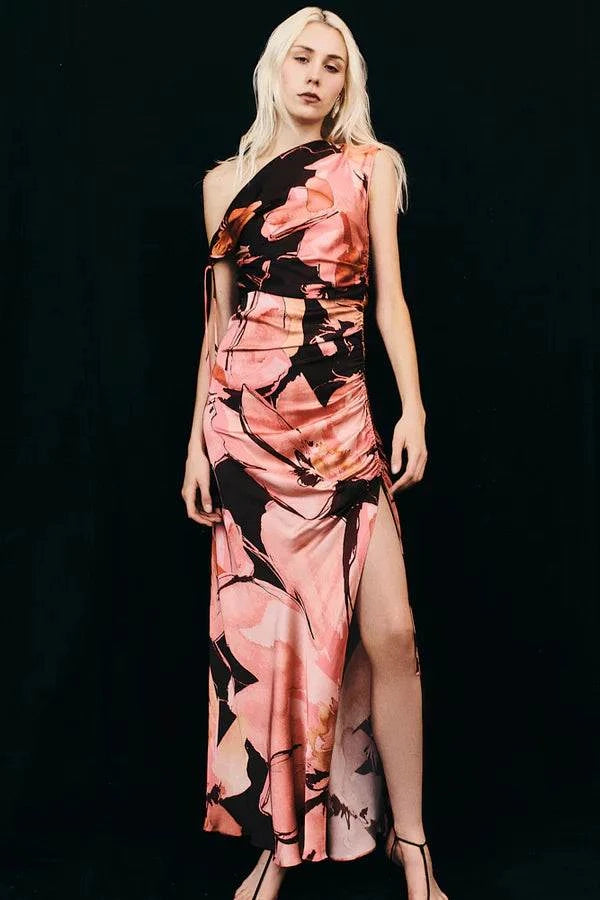 Shona Joy Emerson Gathered Maxi Dress Palermo Floral