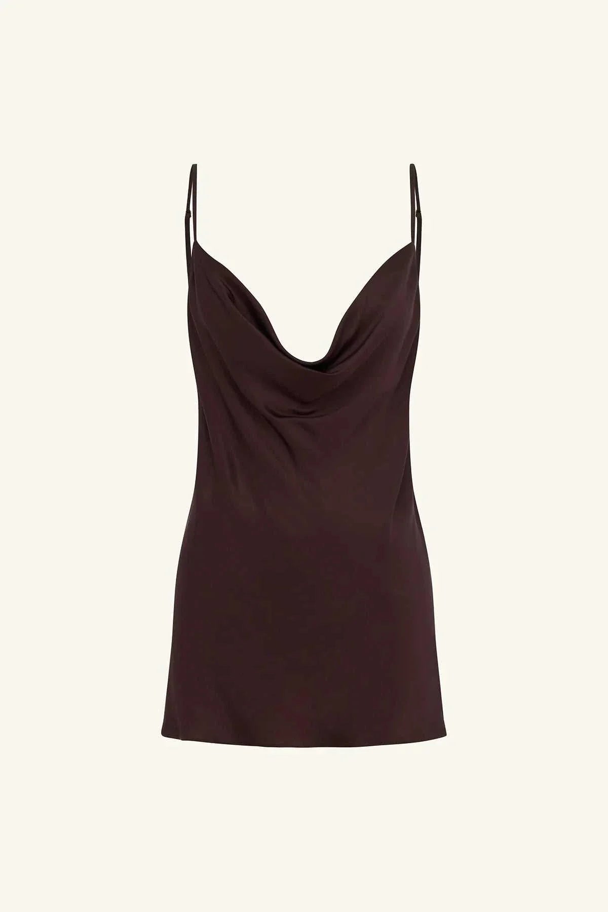 Shona Joy Agnes Cowl Neck Cami Espresso