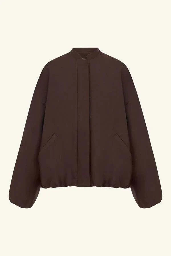 Shona Joy Otis Bomber Jacket Ristretto