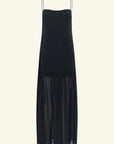 Shona Joy Irving Polka Dot Maxi Dress Black 