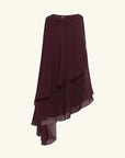 Shona Joy Amina Asymmetrical Tiered Top Wine Tasting