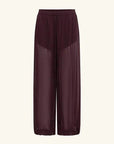 Shona Joy Amina Sheer Harem Pant Wine Tasting