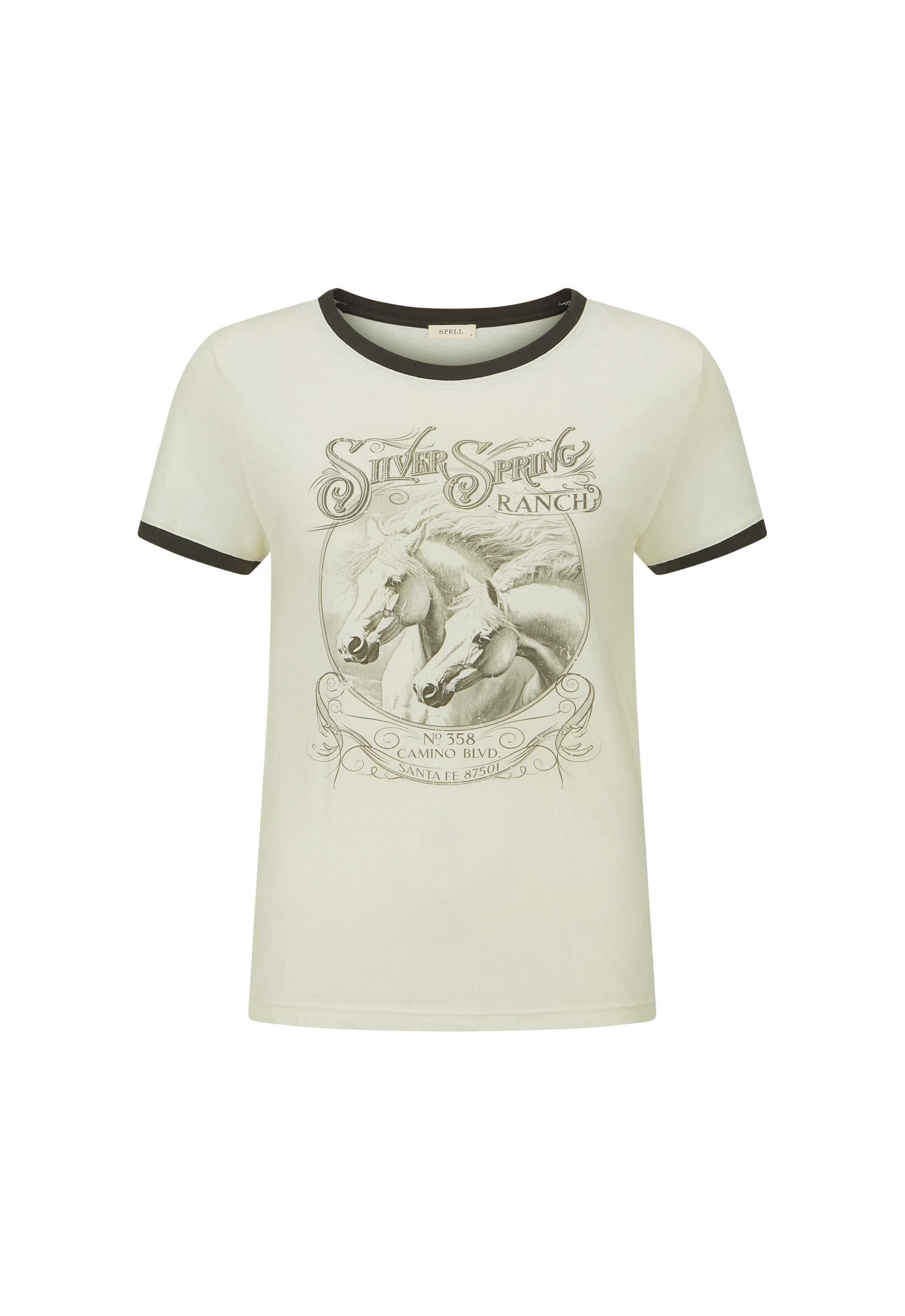 Spell Silver Spring Tee Vintage Cream