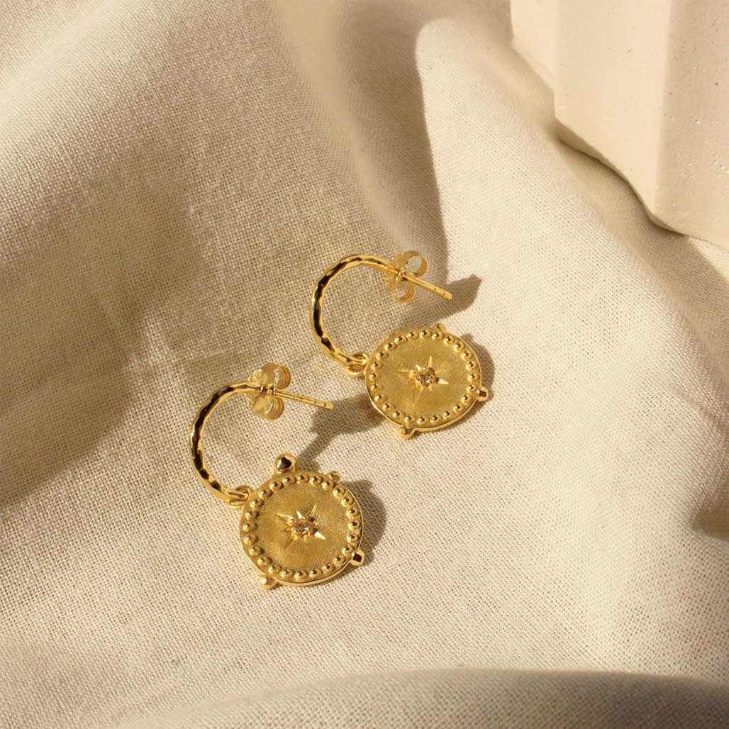 Murkani Small Hoop Earrings Gold