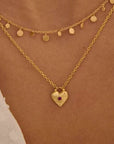 Murkani Love You Small Heart Necklace Gold
