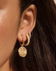 Murkani Soul Protector Small Shell Earrings Gold Plated