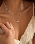 Murkani Love You Small Heart Necklace Silver