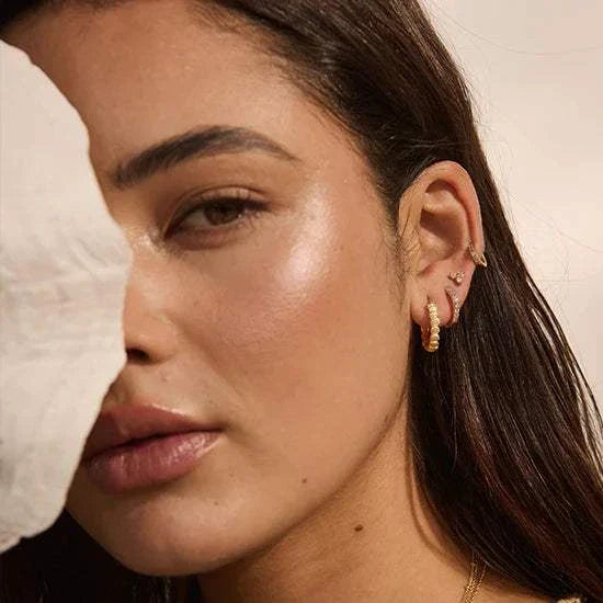 Murkani Soul Protector Small Shell Earrings Gold Plated