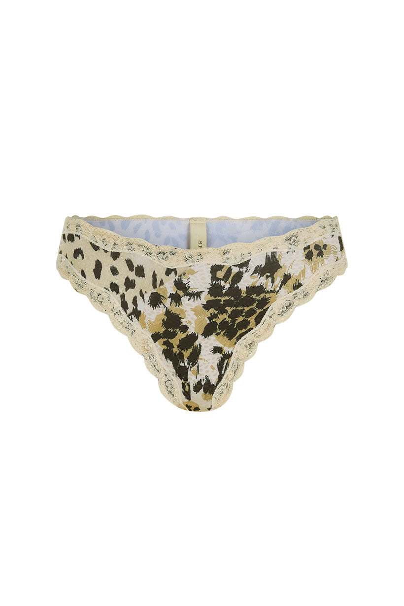 Spell Snow Leopard Lace Brief Animal