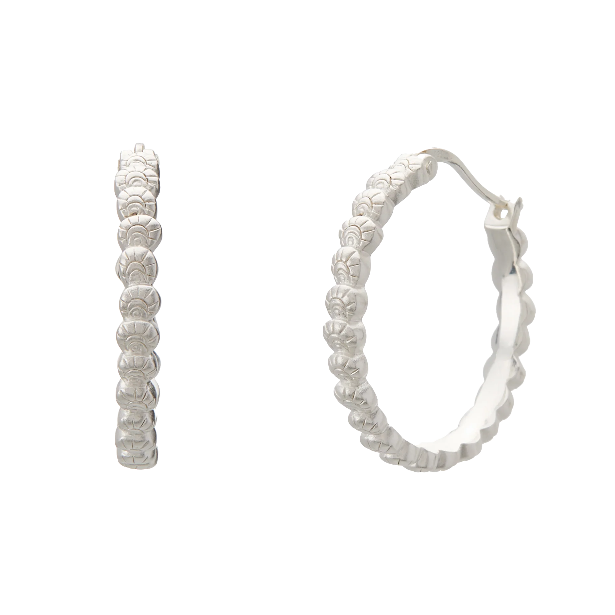 Murkani Soul Protector Earrings Medium Shell Sterling Silver