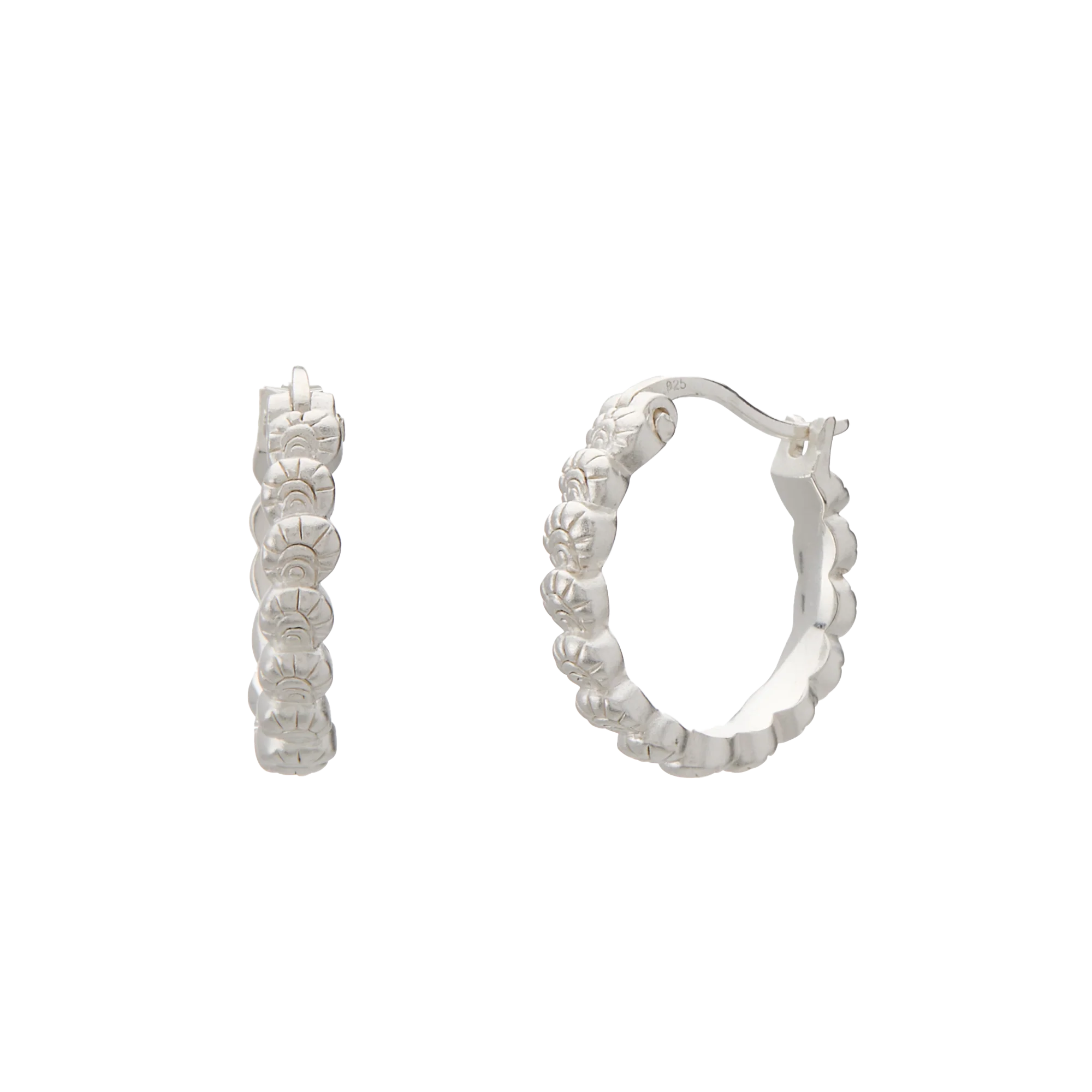 Murkani Soul Protector Earrings Small Shell Sterling Silver