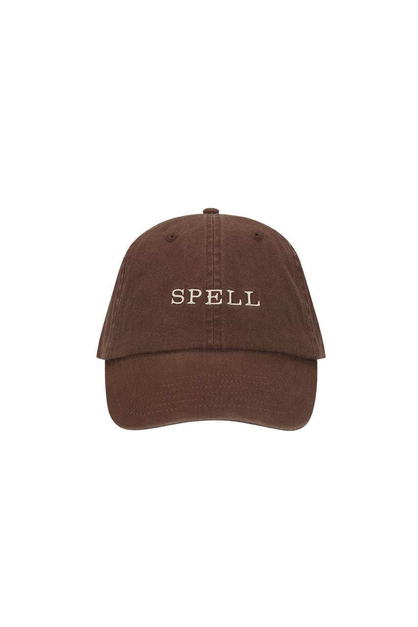 Spell Embroidered Cap Cacao