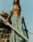 Spell Goldie Maxi Skirt Lagoon