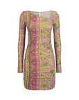 Spell Goldie Shimmer Mini Dress Desert Rose