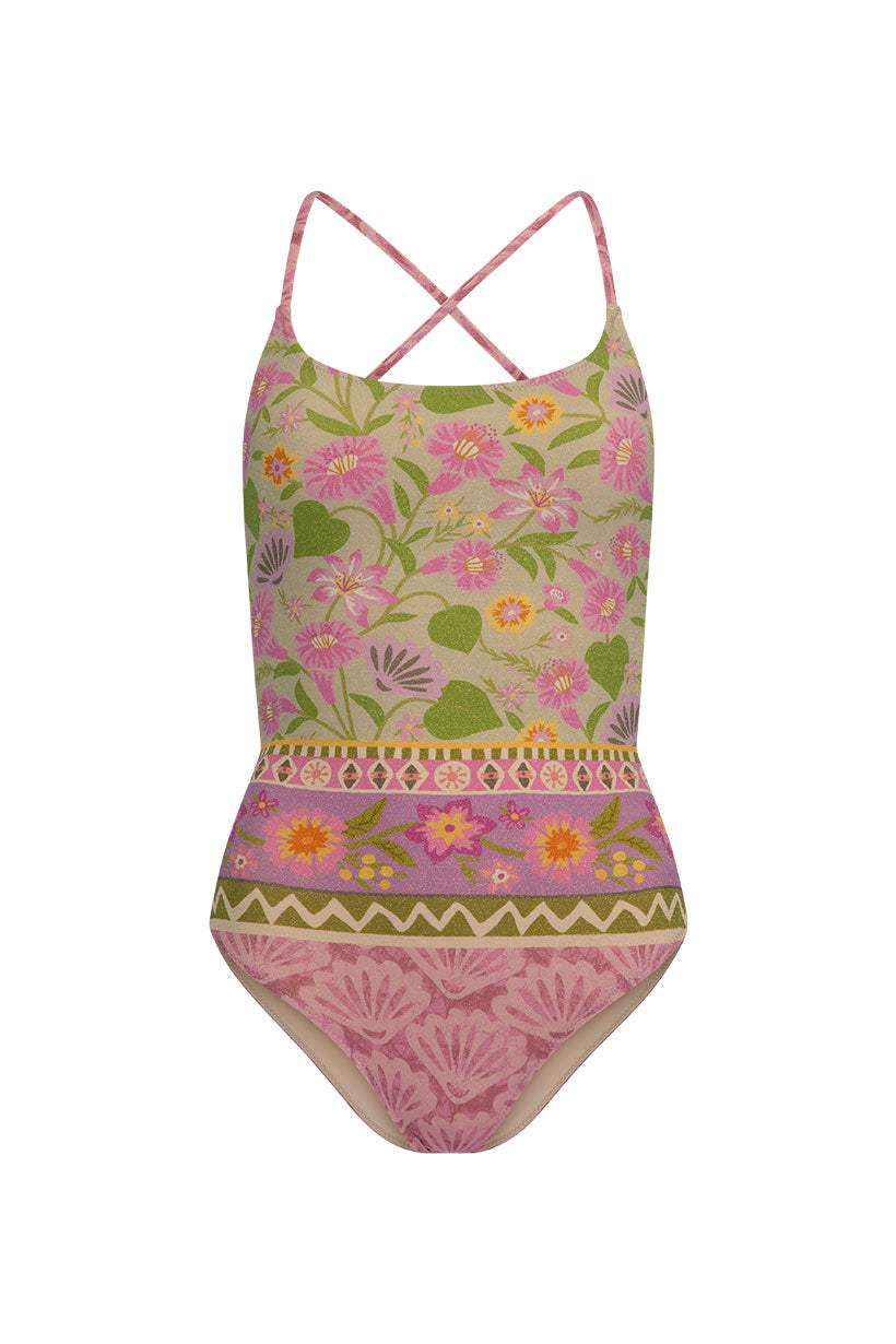 Spell Goldie Shimmer One Piece Desert Rose