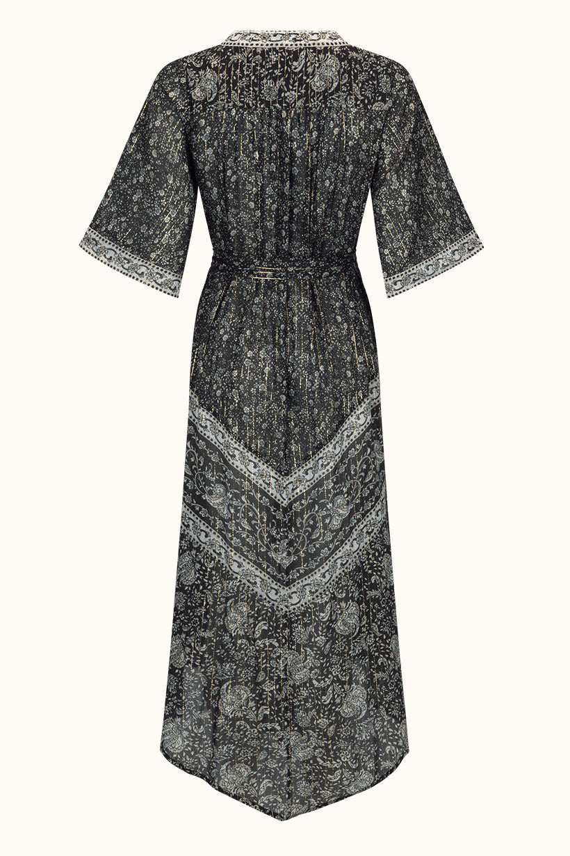 Spell Little Bird Flutter Maxi Dress Midnight