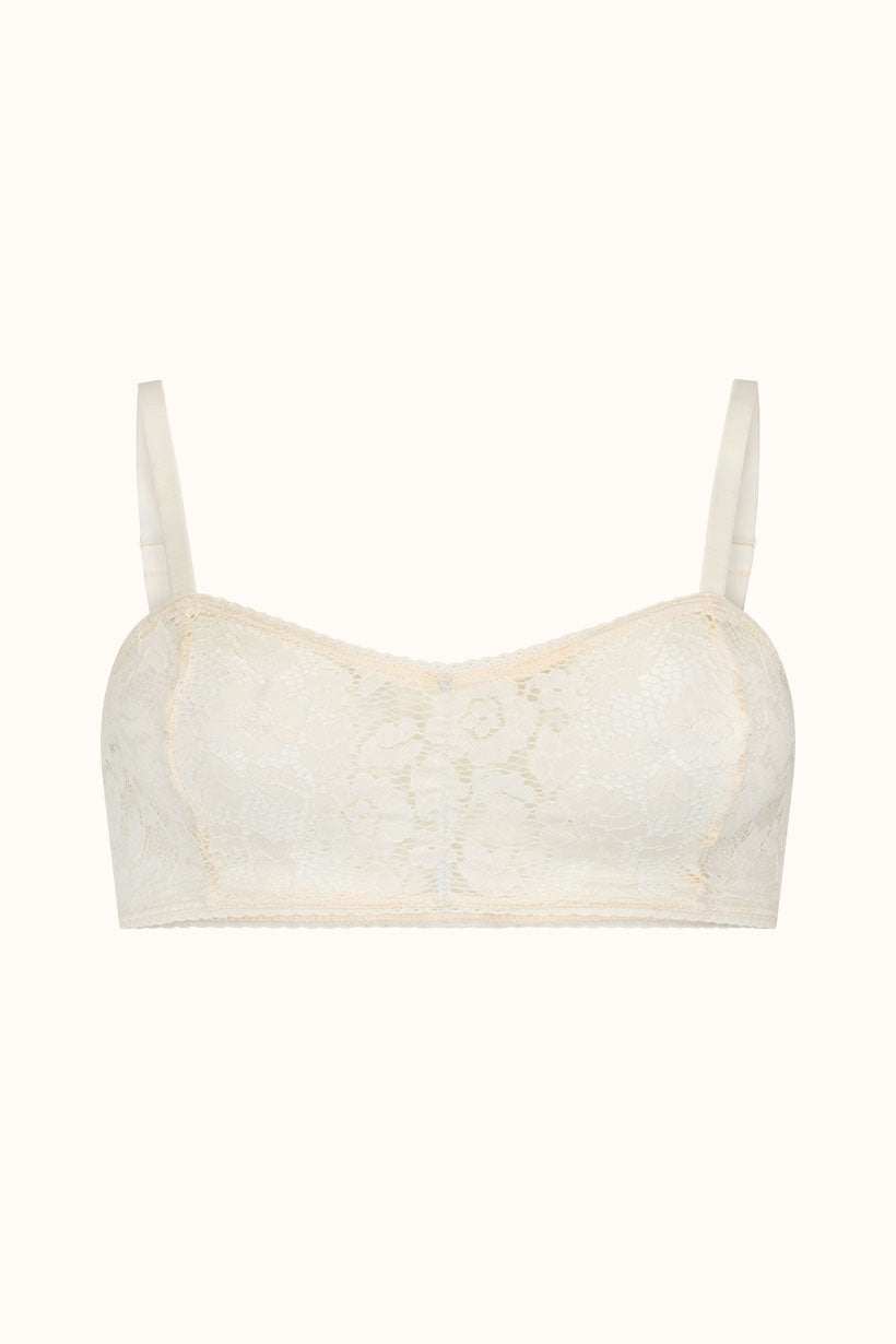 Spell Lux Lisbon Lace Bralette Vintage Cream