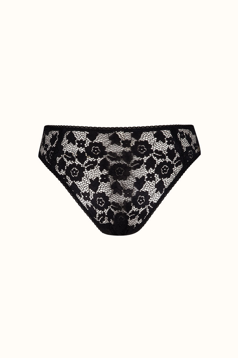 Spell Lux Lisbon Lace Brief Onyx