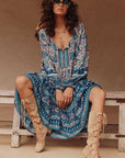 Spell Marmont Gown Lapis