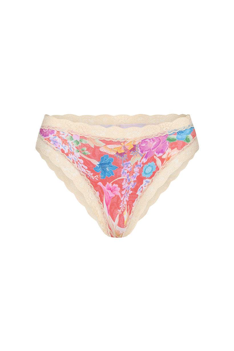 Spell Painters Garden Lace Brief Crimson