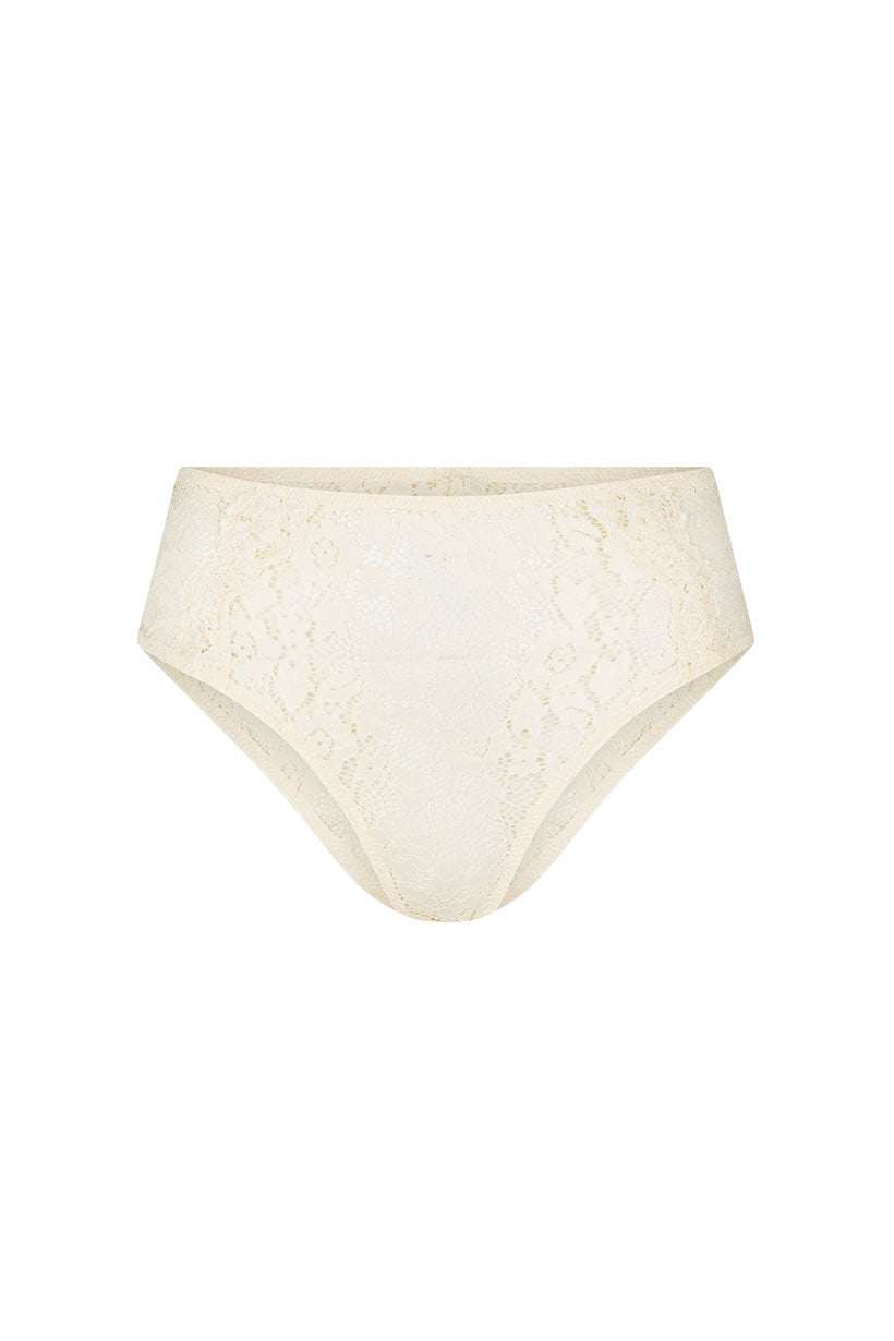 Spell Free Love Lace High Waisted Brief Vintage Cream