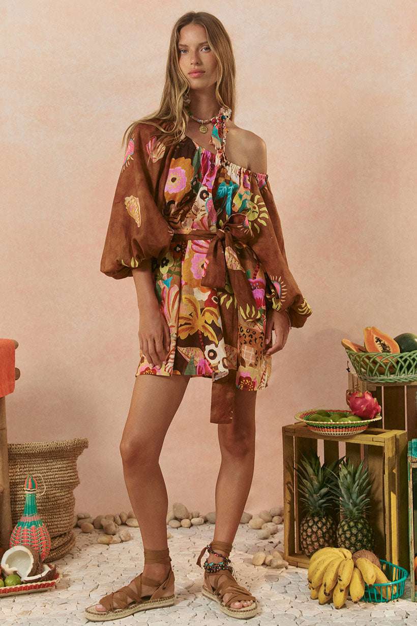 Spell Birth Of Venus Tunic Dress Caramel