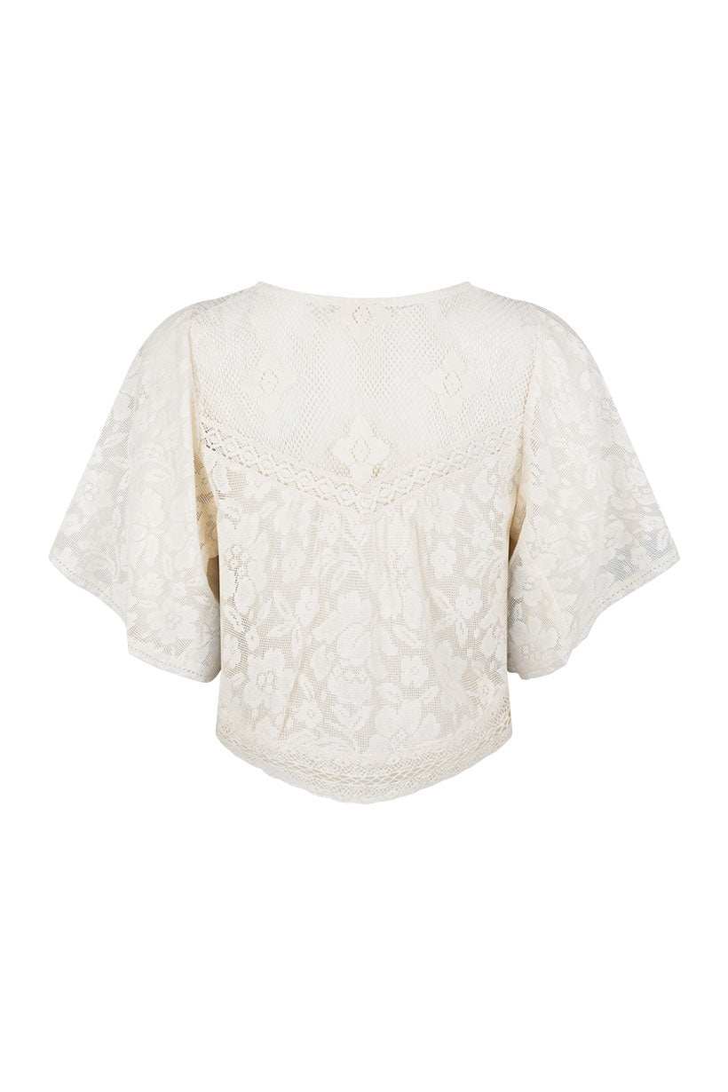 Spell Free Love Lace Crop Vintage Cream