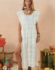 Spell Yaya Kaftan Antique White