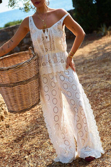 Spell Yaya Lace Pant Antique White