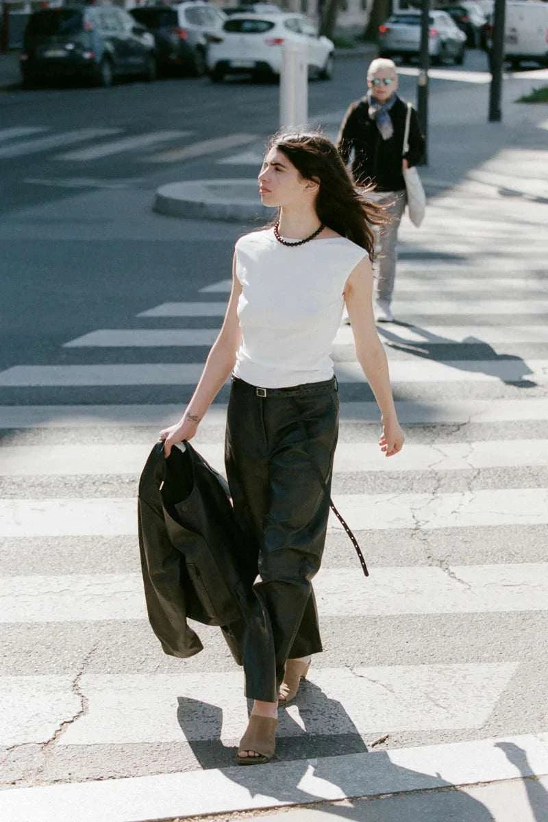 St Agni Organic Cotton Ballerina Top White