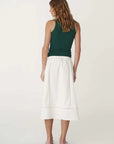 Rowie Suri Lace Midi Skirt Bone