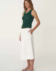 Rowie Suri Lace Midi Skirt Bone